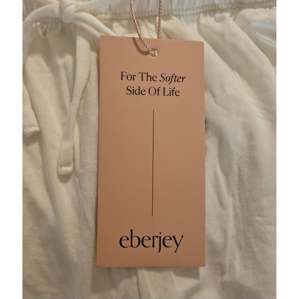 Eberjey Women's Gisele Separate PJ Pant Size Medium Ivory Modal Pant Only - Picture 3 of 5